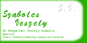 szabolcs veszely business card